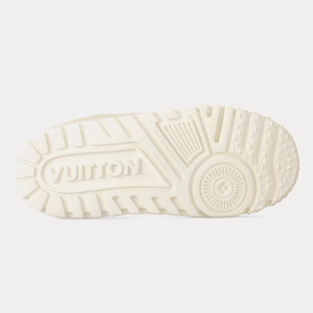 LV Maxi Trainers with Swarovski Crystals White